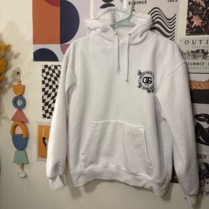 Obey White Hoodie with Graphic Logo